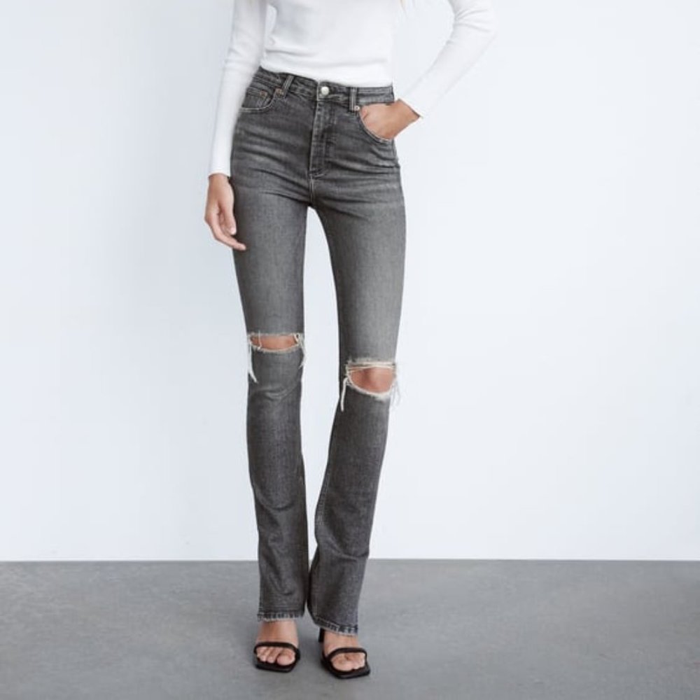Zara Full Length High Rise Jeans